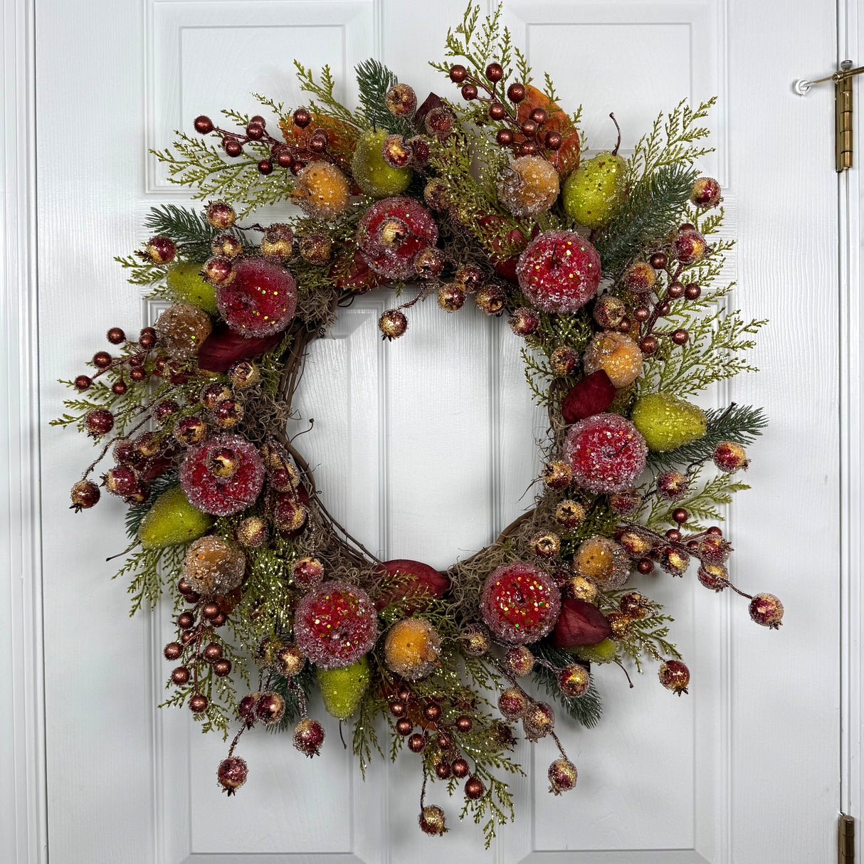 Beaded Fruit Della Robbia Wreath (Completed Design)