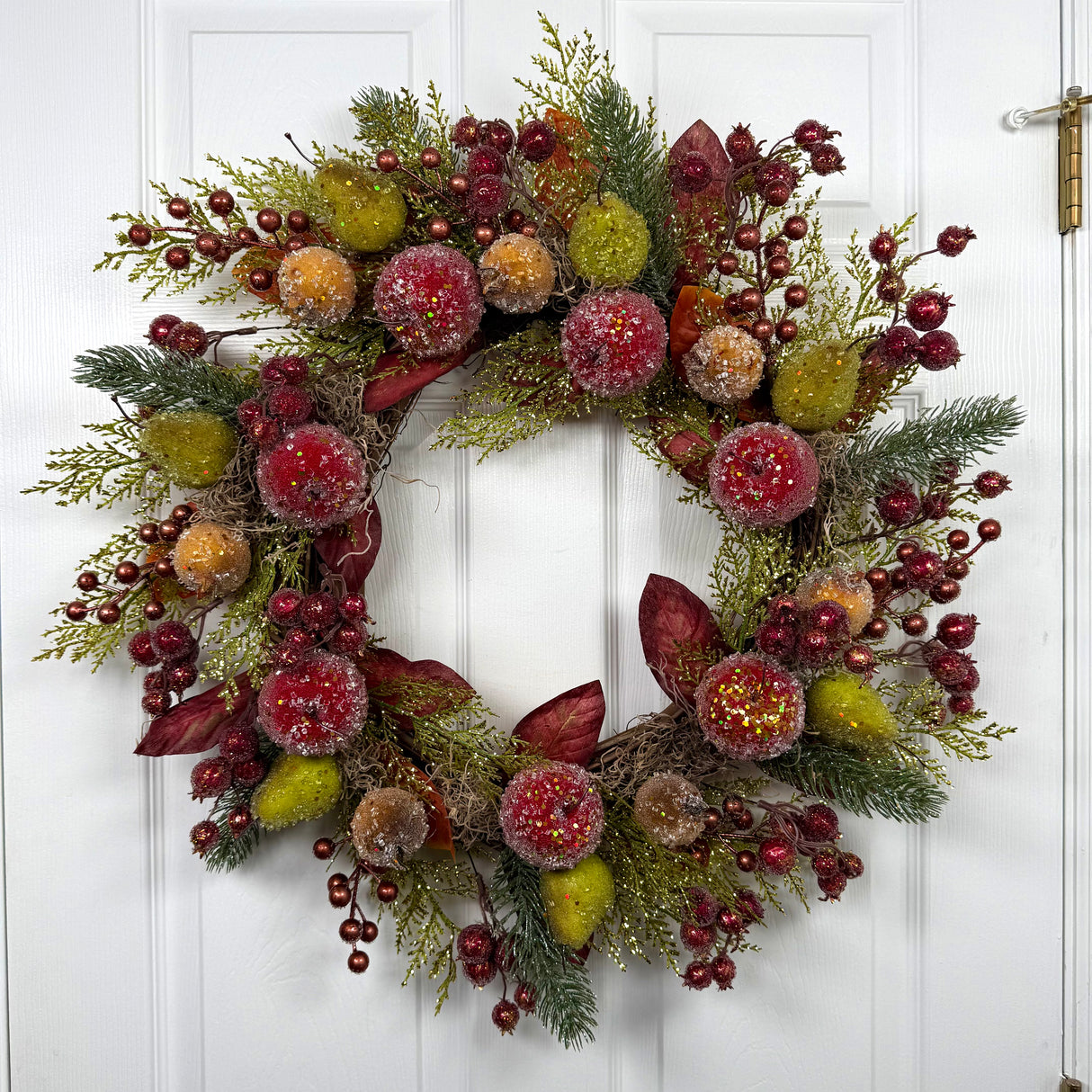 Beaded Fruit Della Robbia Wreath (Completed Design)