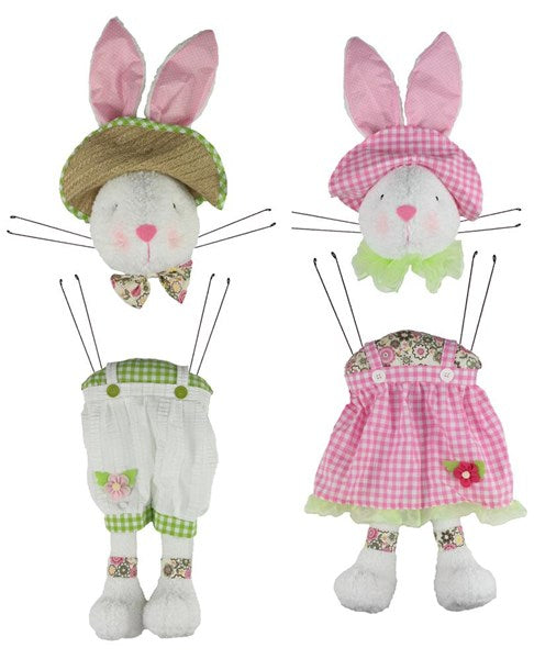 32"H Boy/Girl Bunny Decor Kit