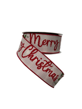 2.5" X 10YD Merry Christmas Farrisilk Ribbon