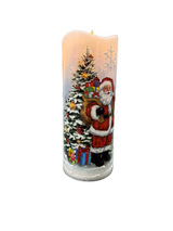 8" Led Santa Candle