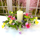 Angel Vine Daisy Candle Ring Wreath Kit