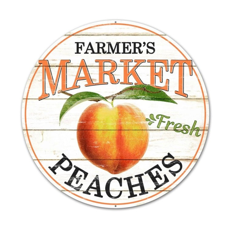 12"Dia Farmer's Market Fresh Peaches
