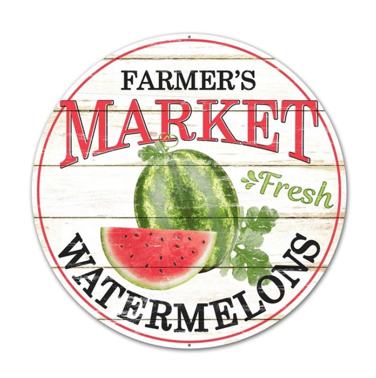 12"Dia Farmer's Market Fresh Watermelons