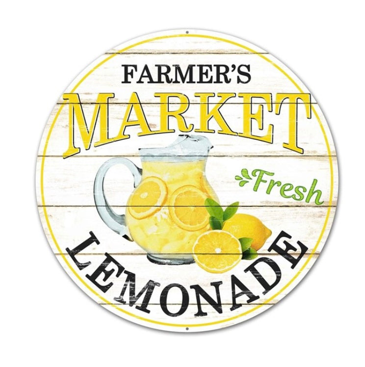 12"Dia Farmer's Market Fresh Lemonade