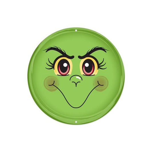 8"Dia Metal Elf Face