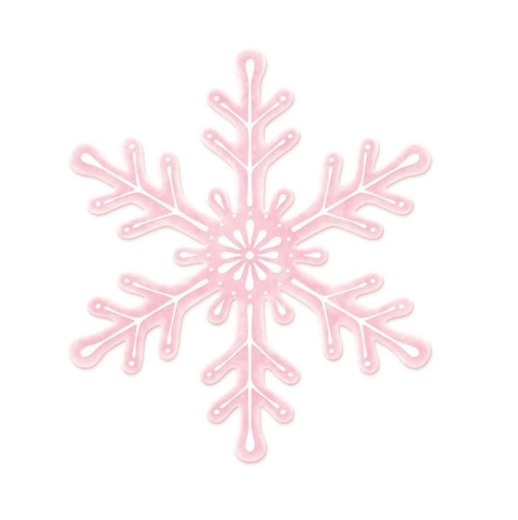 12"H x 10.5"L Metal/Embossed Snowflake