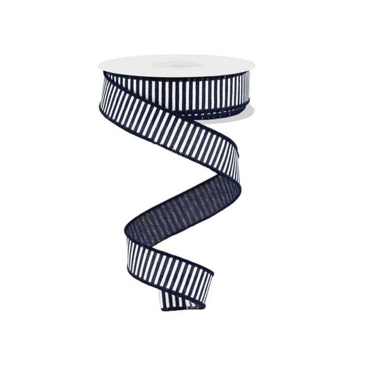 7/8" x 10yd Horizontal Stripes/Royal