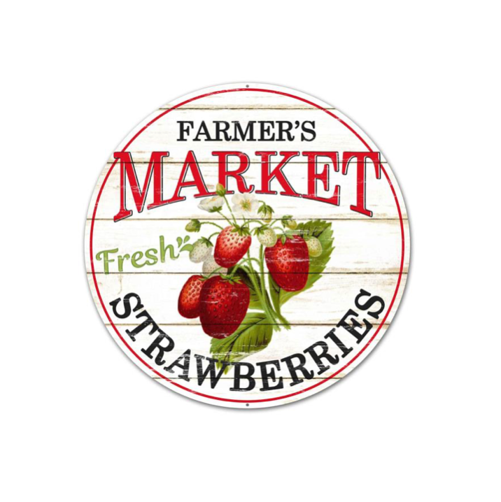 12"Dia Farmer's Market Strawberries