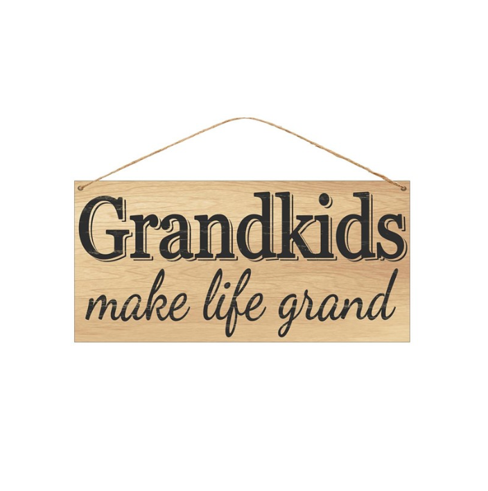 12"L x 6"H Tin Grandkids Make Life Grand