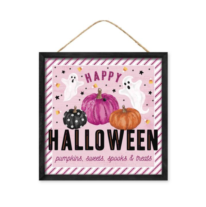 10"Sq Happy Halloween Pumpkins