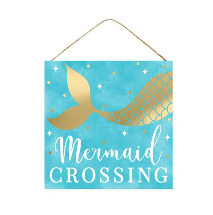 10"Sq Mermaid Crossing
