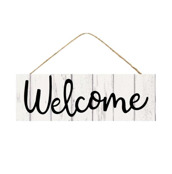 15"L x 5"H Welcome Sign