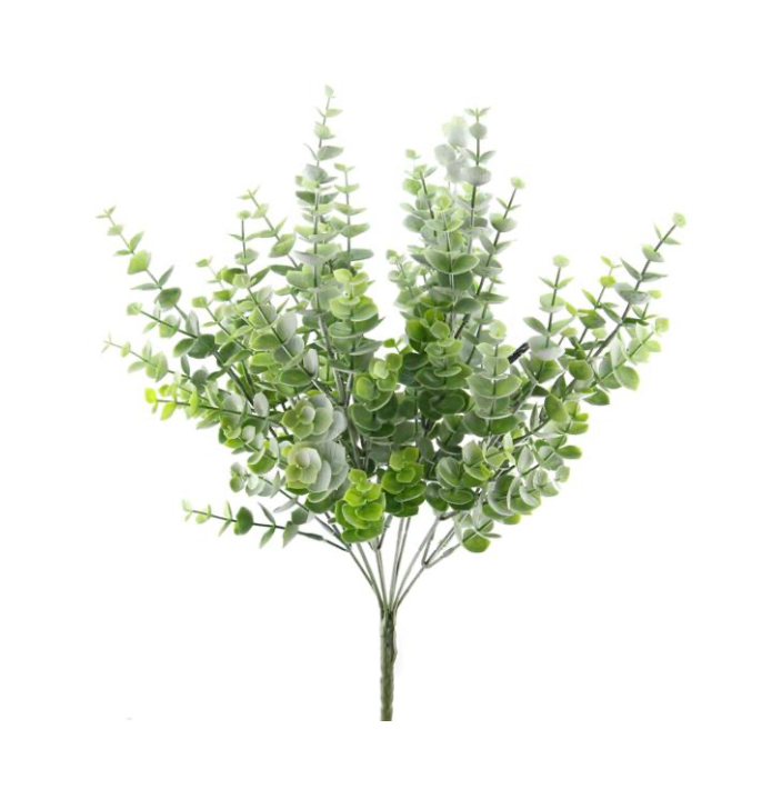 16.5"H Plastic Eucalyptus Bush