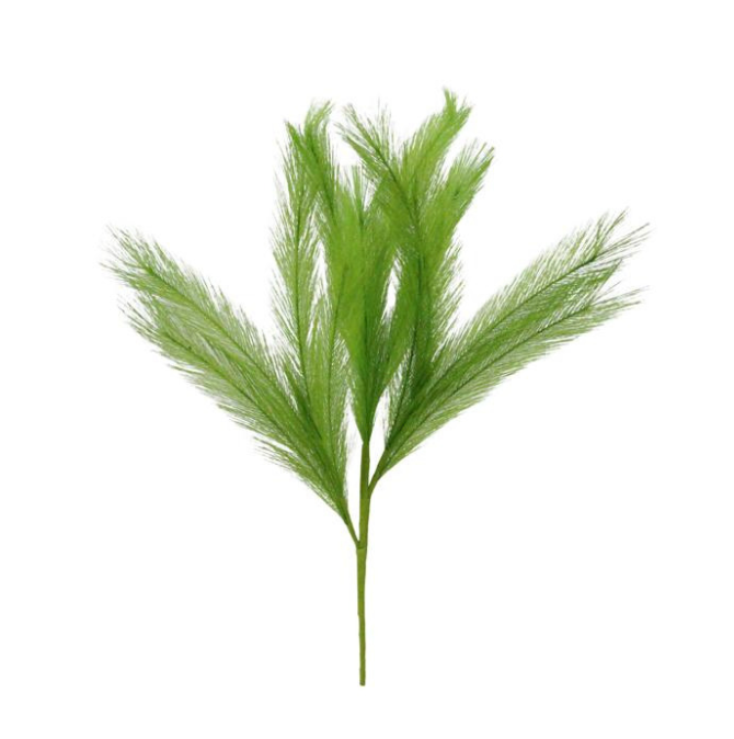 22"L Fabric Grass Plume Spray