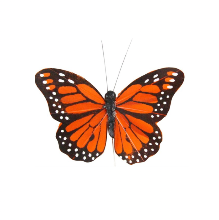 3"W Monarch Butterfly W/Wire