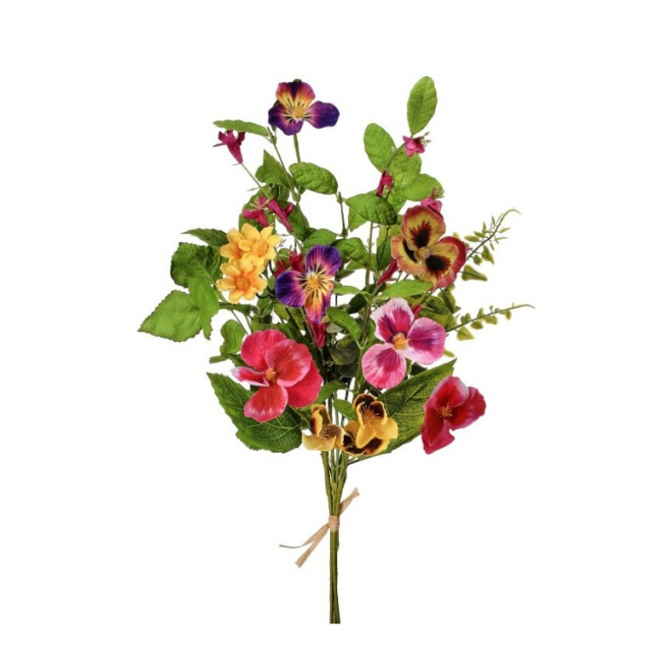 18" Punch Pansy Bouquet