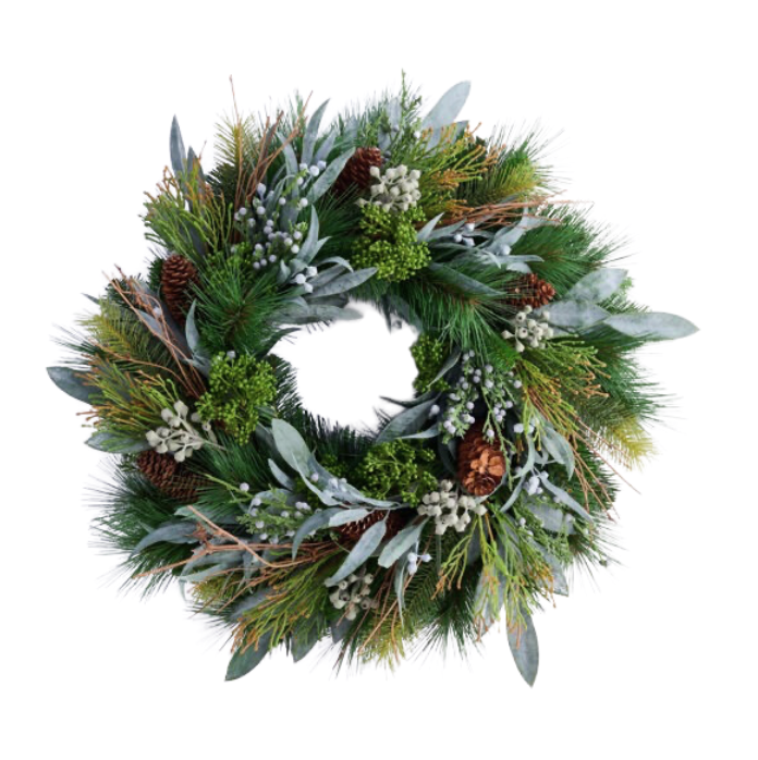 24"Dia Mixed Pine/Cedar/Laurel Wreath