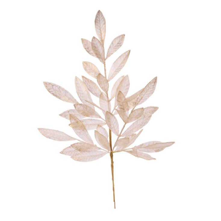 23.5" Bay Leaf Spray (Gold)