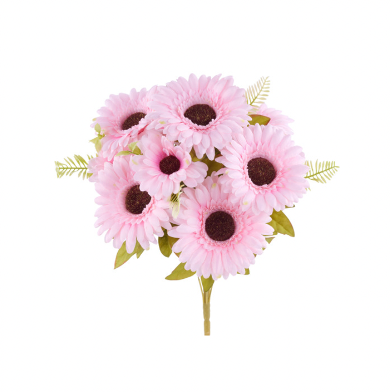 20"L Sunflower Bush x 11 (Pink)