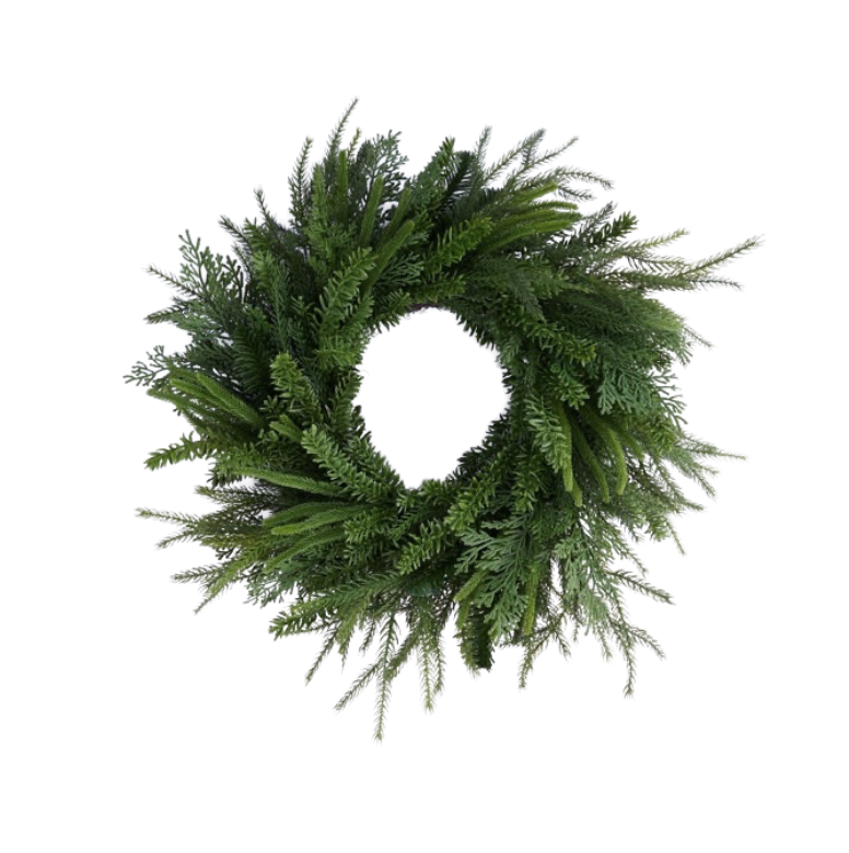 24"Dia Mixed Evergreen Wreath