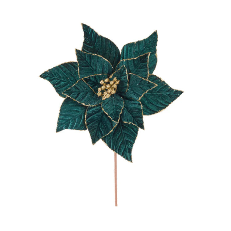 Hunter Green Poinsettia Wreath Kit