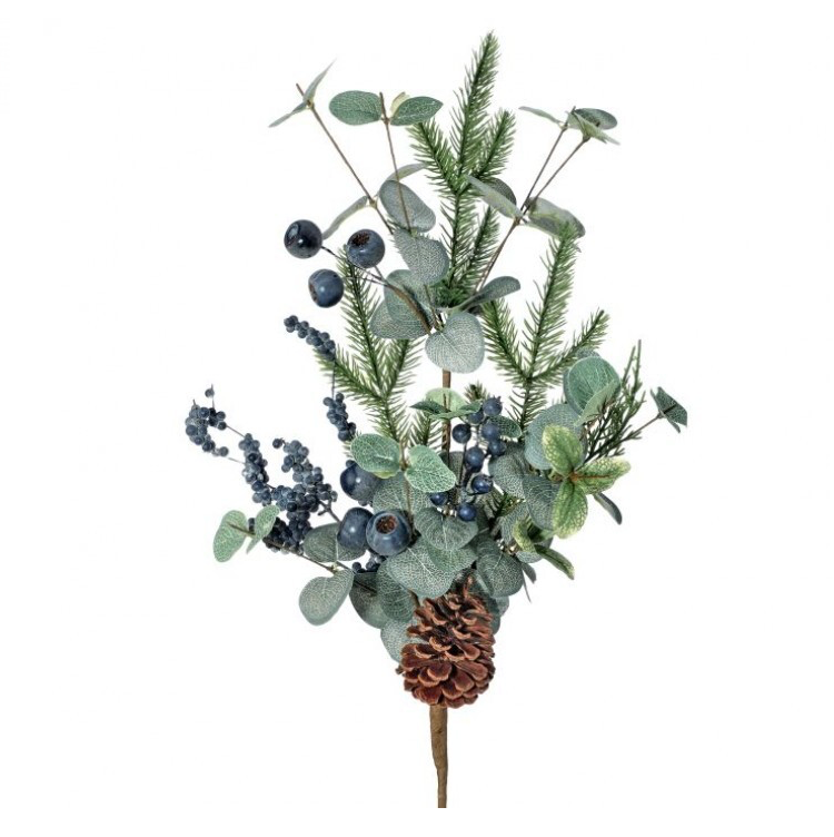 29" Blueberry/Pod Eucalyptus Cedar/Pine Spray