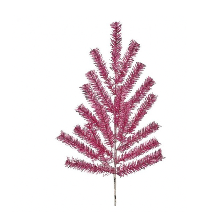 28" Retro Tinsel Spray (Pink)