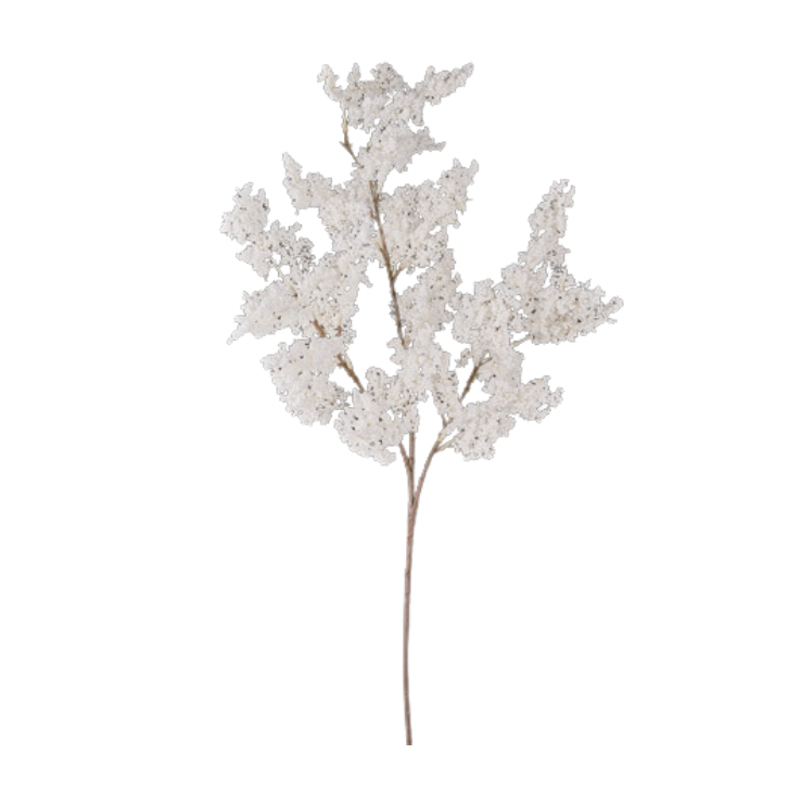 36"L Mini Styro Amaranthus Spray (White)