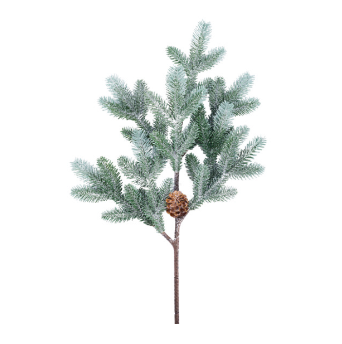 28"L Frosted Pine/Pinecone Spray