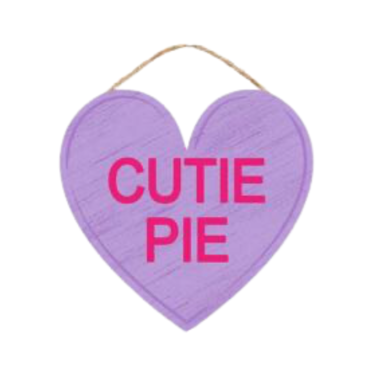 6"L Conversation Hearts Ornaments (Cutie Pie)