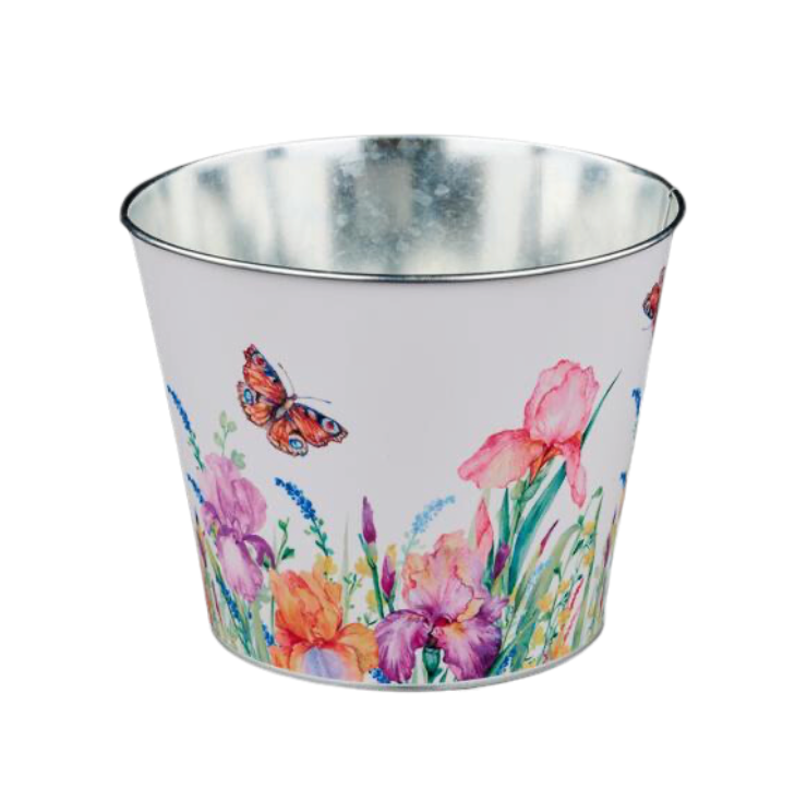 6.75"Dia Iris/Butterfly Pot Cover