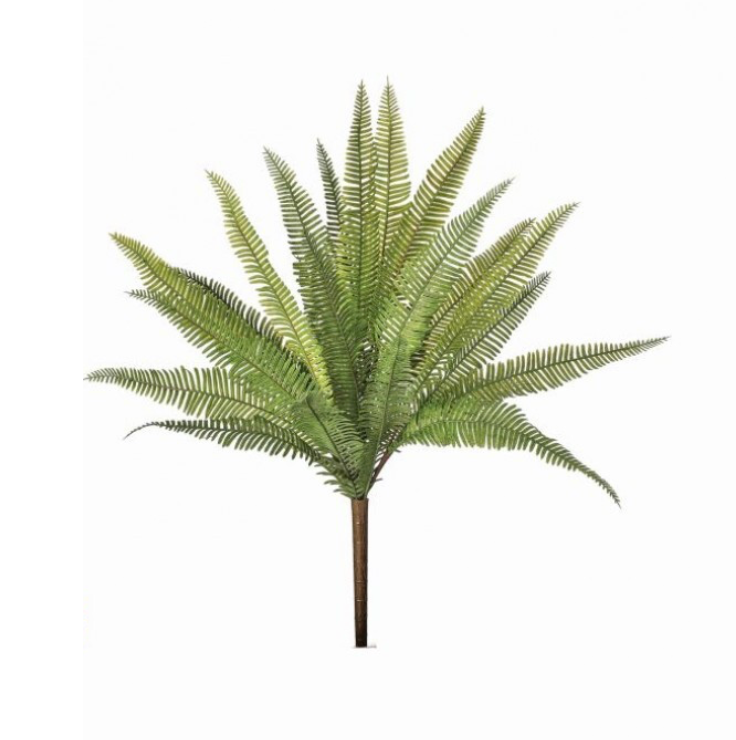 19" Uv Prf Nat Touch Deer Fern Bush