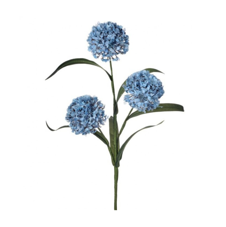 20" Wild Foam Allium Spray X3 (Blue)