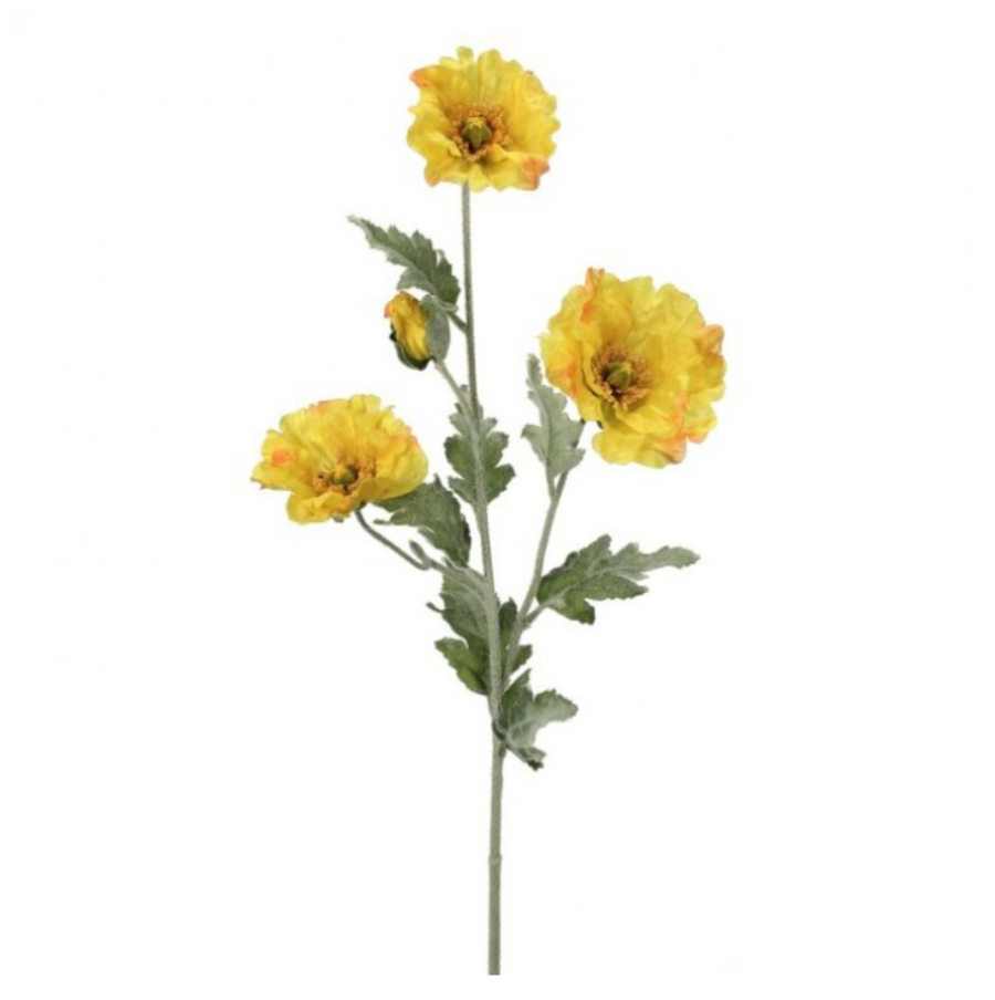 33" Wild Poppy Spray X3 (Yellow)