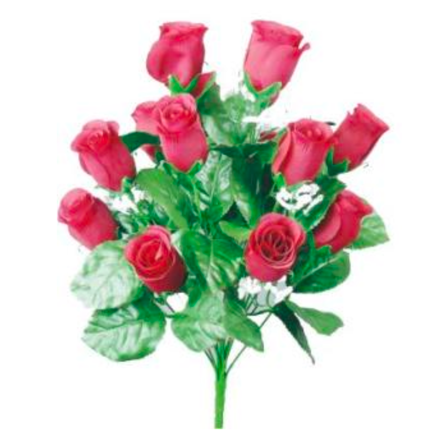 16" Lillian Rose Bud Bush x 14 (Merlot)