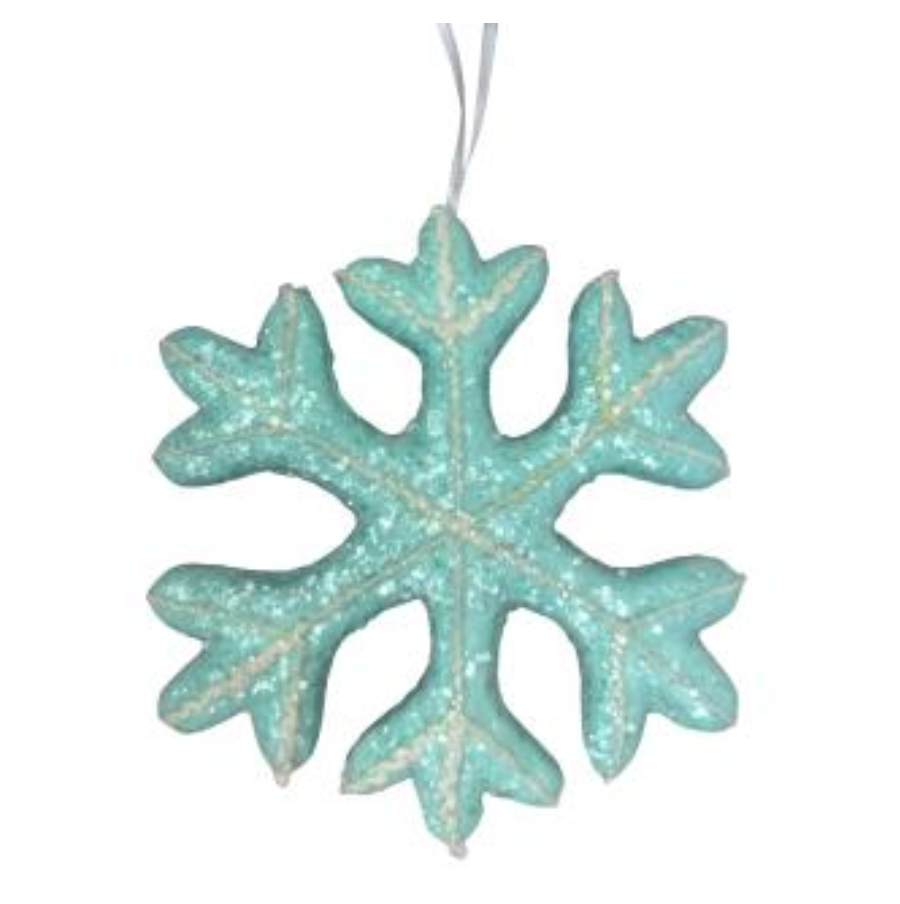 7" Snowflake Ornament (Mint)