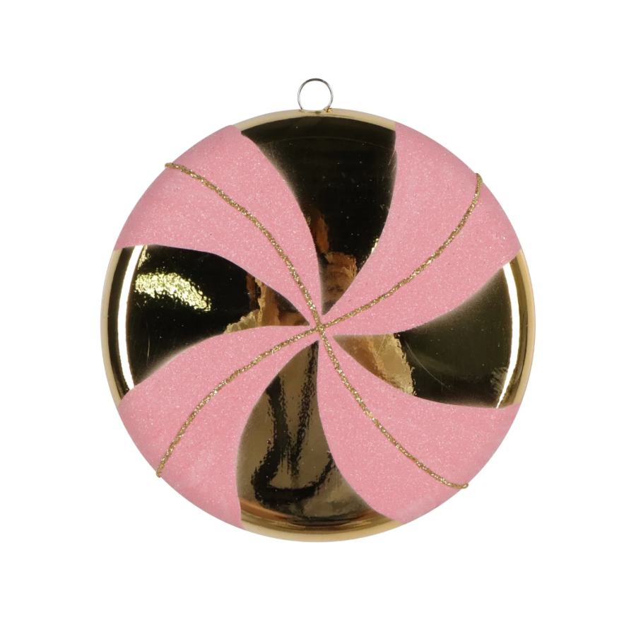 6" Candy Disk (Pink & Gold)