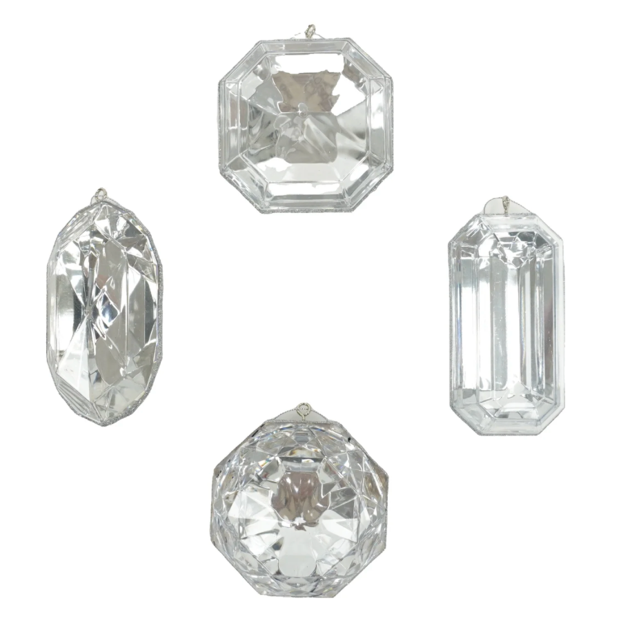 Farrisilk Jewel Assortment Set Of 4 (Crystal)
