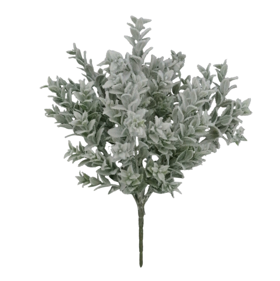 18" Snowed Tea Leaf Bush X 7