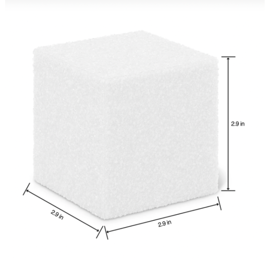 2.9" FloraCraft CraftFōM Cube (White)