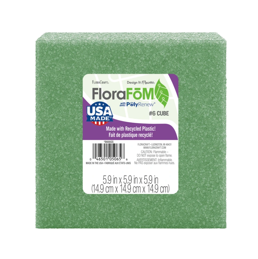 5.9" FloraCraft CraftFōM Cube (Green)