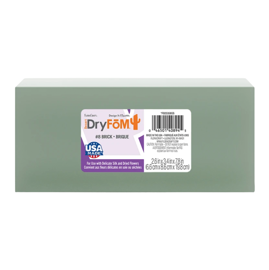 7.8" FloraCraft Desert DryFōM Brick (Green)