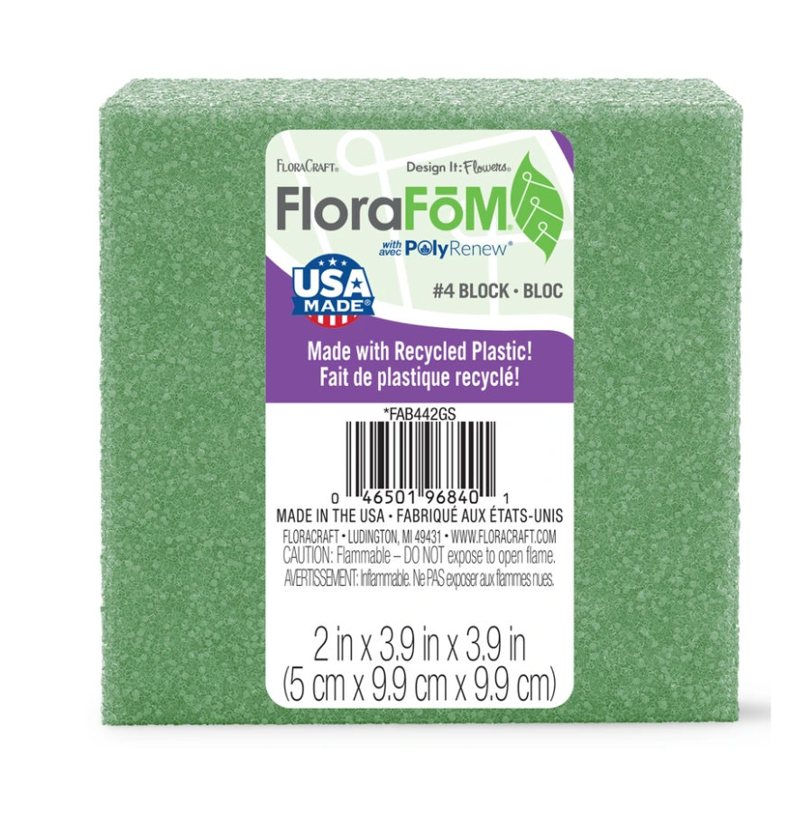 3.9" FloraCraft FloraFōM Block (Green)