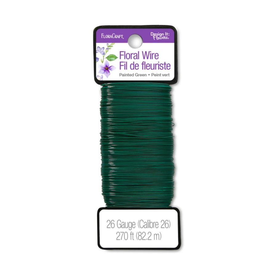 270' Floral Paddle Wire (Green)