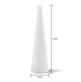 17.9" FloraCraft CraftFōM Cone (White)