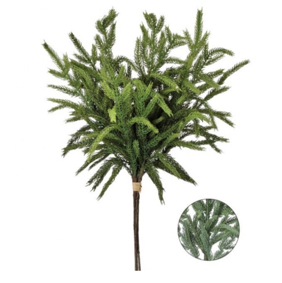 17" Real Touch Norfolk Pine Bundle (Sage Green)