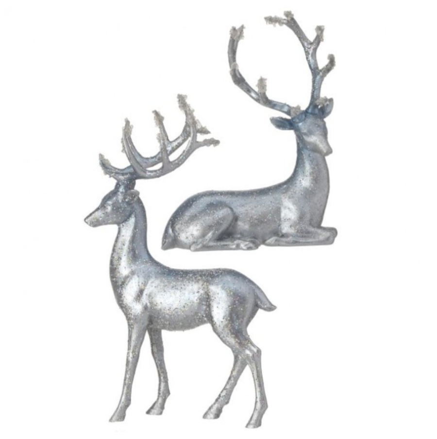 9-13" Resin Winter Deer individual