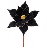 Black & Gold Poinsettia Wreath Kit