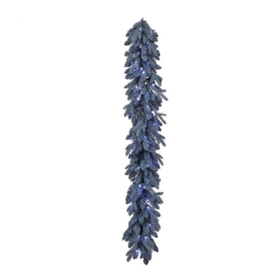 60" Led Blue Bavarian Garland